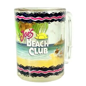 Joe Camel Joe's Beach Club Vintage 1993 Plastic Collectible Mug Cup
